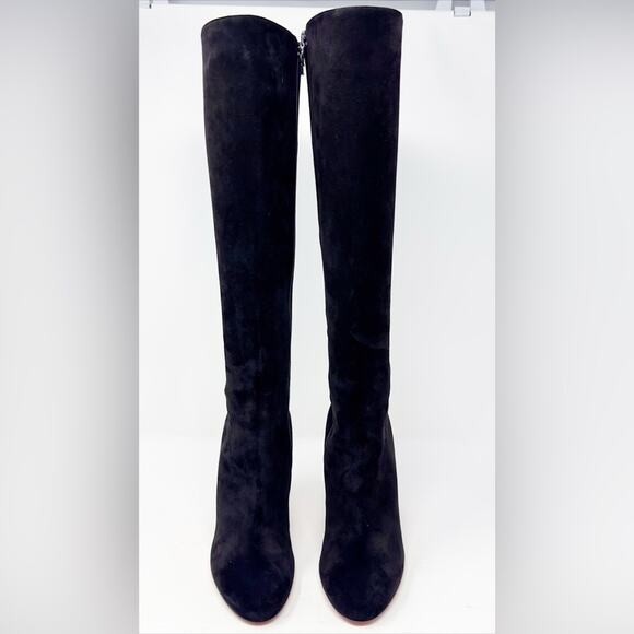 Christian Louboutin Fifa Botta Black Suede Knee High Boots EU 36 - Picture 4 of 10